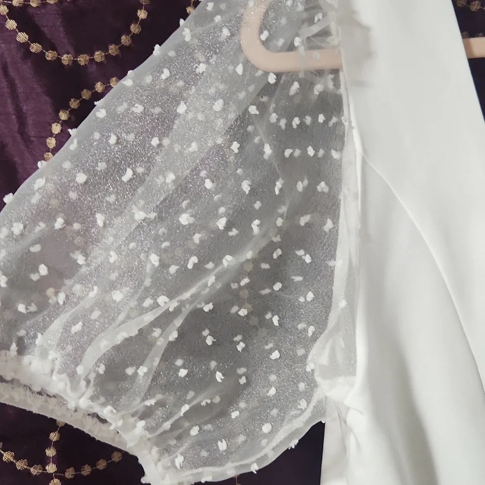 ASOS ELEGANT White  Women's Top Size 14. - Picture 4 of 10
